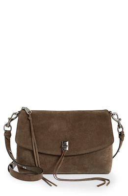 Rebecca Minkoff Darren Leather Shoulder Bag in Porcini