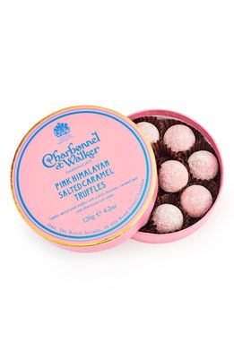 Charbonnel et Walker Flavored Chocolate Truffles in Gift Box in Pink Himalayan Salt