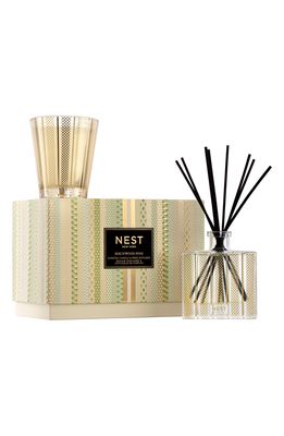 NEST New York Birchwood Pine Scented Candle & Reed Diffuser Set
