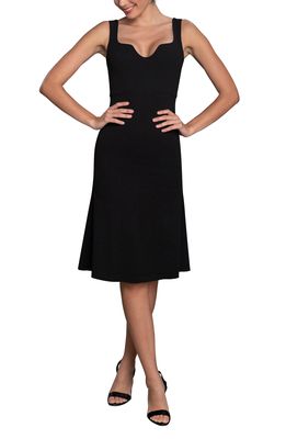 Dress the Population Sammie Sweetheart Neck Cocktail Dress in Black