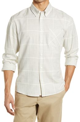 Billy Reid Tuscumbia Standard Fit Plaid Button-Down Shirt in Natural/Black