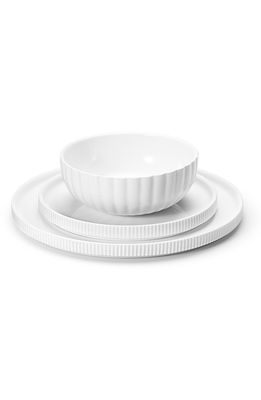 Georg Jensen Bern Porcelain 3-Piece Place Setting in White