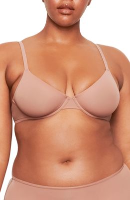 SKIMS Fits Everybody Unlined Underwire Bra in Rose Clay