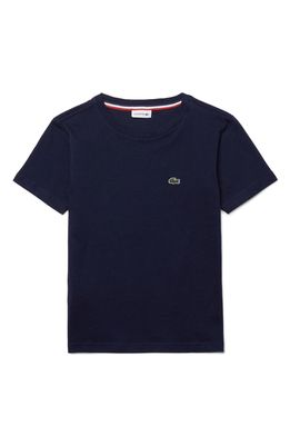 Lacoste Cotton T-Shirt in Navy Blue