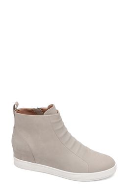 Linea Paolo Ashley High Top Wedge Sneaker Boot in Grey
