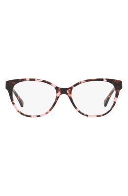 RALPH by Ralph Lauren 52mm Cat Eye Optical Glasses in Pink Tortoise