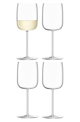 LSA Borough Set of 4 Wine Glasses in Clear