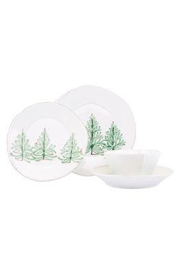 VIETRI Lastra Holiday 4-Piece Place Setting in Multi