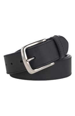 AllSaints Weathered Leather Belt in Black