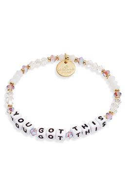Little Words Project You Got This Stretch Bracelet in Multi/White