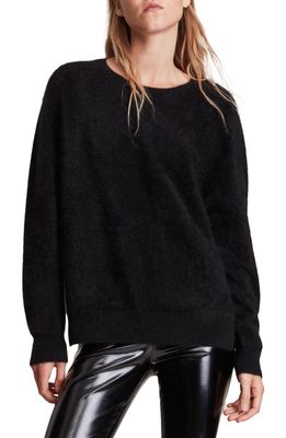 AllSaints Sylvie Cashmere Crew Neck Sweater in Black