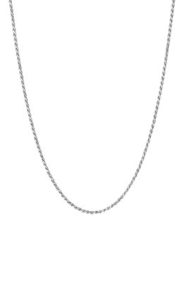 Degs & Sal Men's Sterling Silver Rope Chain Necklace