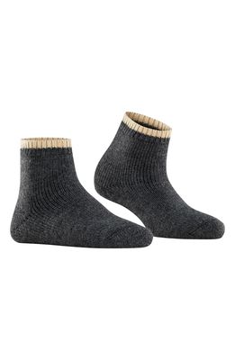 Falke Cosy Plush Short Socks in Anthracite
