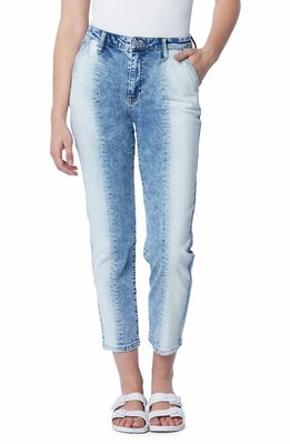 HINT OF BLU High Waist Crop Boyfriend Jeans in Blast Blue