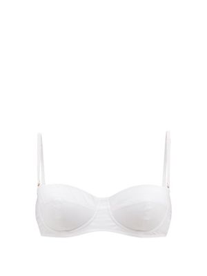 Dolce & Gabbana - Balconette Bandeau Bikini Top - Womens - White