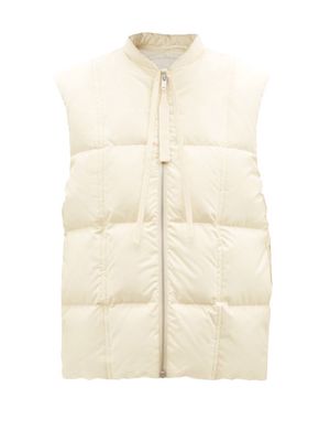 Jil Sander - Quilted Ripstop Gilet - Womens - Cream