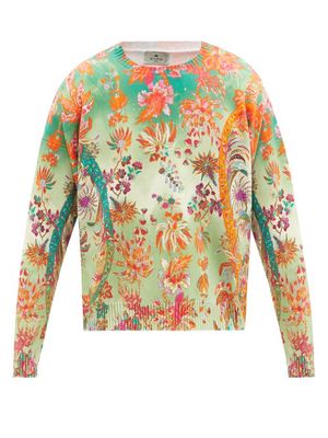 Etro - Paisley-print Cotton-jersey Sweatshirt - Mens - Multi