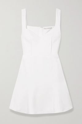 Emilia Wickstead - Easter Wool-crepe Mini Dress - White