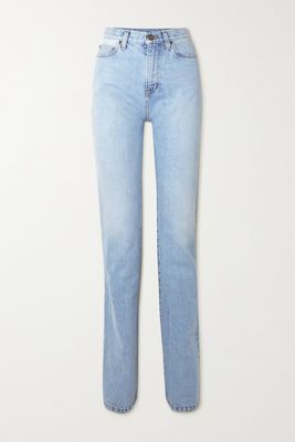 SAINT LAURENT - Janice High-rise Straight-leg Jeans - Blue