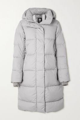 Canada Goose - Byward Hooded Grosgrain-trimmed Quilted Shell Down Parka - Gray
