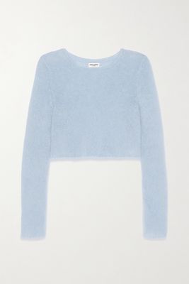 SAINT LAURENT - Mohair-blend Sweater - Blue