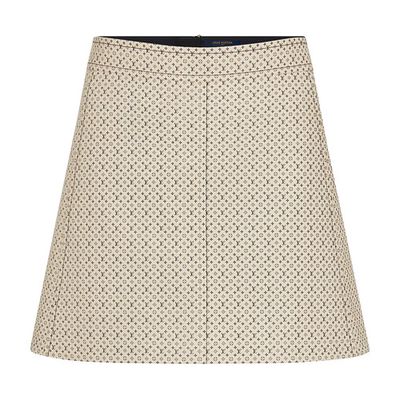 Louis Vuitton Monogram Leather Mini Skirt