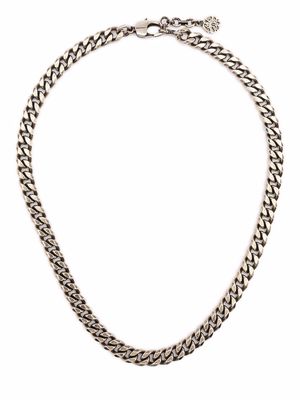 Alexander McQueen cable link-chain choker - Grey