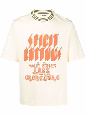 Wales Bonner graphic-print short-sleeved T-shirt - Neutrals