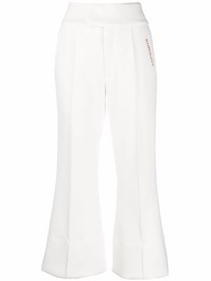 Khrisjoy cropped kick-flare trousers - White