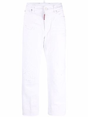 Dsquared2 straight-leg denim jeans - White