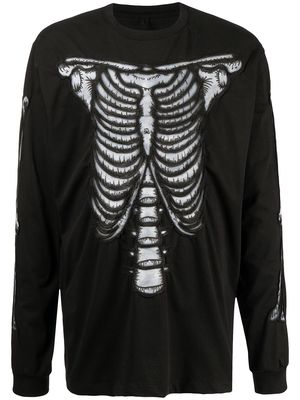 Doublet graphic-print long-sleeve top - Black