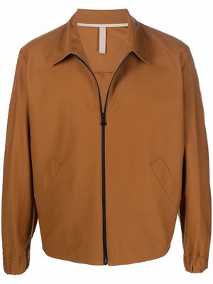Harris Wharf London zipped-up shirt jacket - Brown