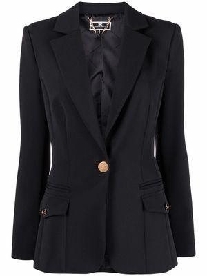 Elisabetta Franchi single-breasted blazer jacket - Black