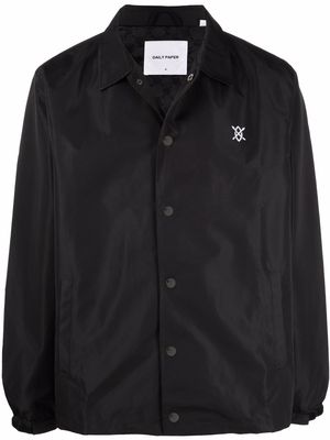 Daily Paper Ecoach embroidered-logo shirt jacket - Black