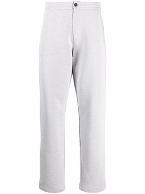 Giorgio Armani straight-leg melange trousers - Grey