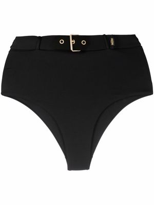 Moschino high-rise belted bikini briefs - Black
