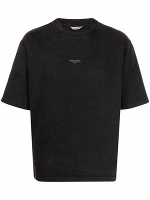Holzweiler logo-print short-sleeve T-shirt - Black