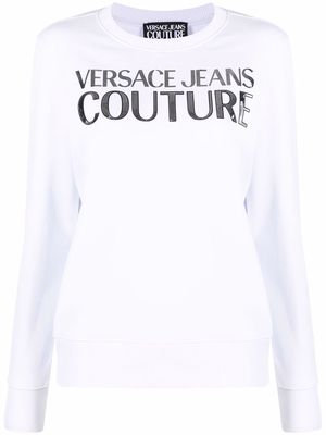 Versace Jeans Couture logo crew-neck sweatshirt - White