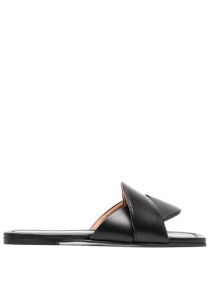 ATP Atelier slip-on leather sandals - Black
