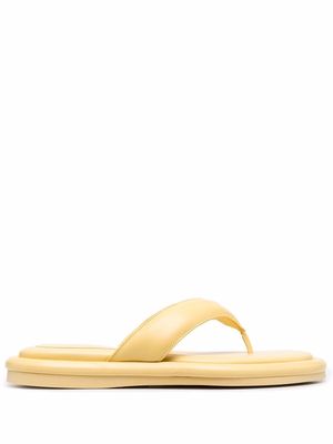 GIABORGHINI Gia flat sandals - Yellow