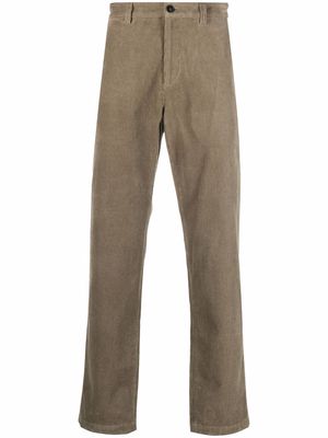 A.P.C. slim-cut corduroy trousers - Green