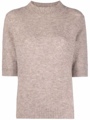 Holzweiler half-sleeve crew neck jumper - Neutrals