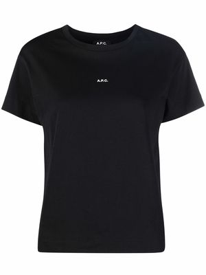 A.P.C. logo-print short-sleeve T-shirt - Black