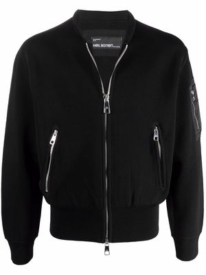 Neil Barrett wool-blend bomber jacket - Black