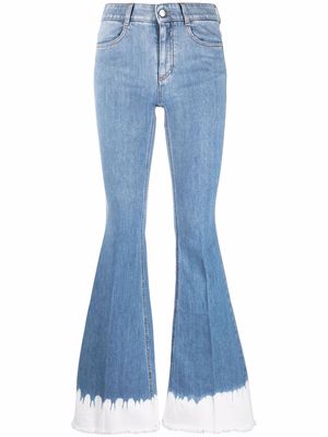 Stella McCartney 70's dip dye flared jeans - Blue