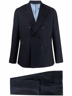 Reveres 1949 double-breasted striped suit - Blue