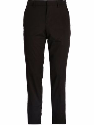 BOSS slim-fit technical twill trousers - Black
