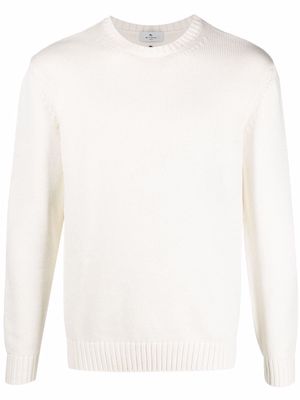ETRO cotton-blend knitted jumper - White