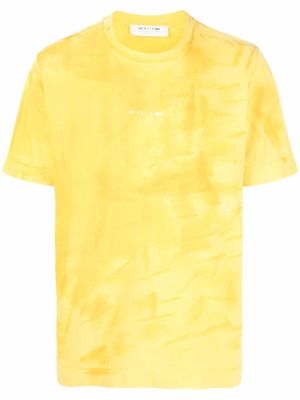1017 ALYX 9SM faded-effect logo-print T-shirt - Yellow