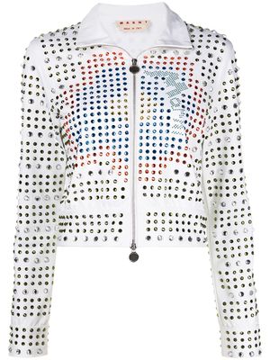 Marni crystal-embellished jacket - Multicolour